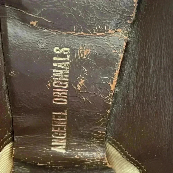 Vintage 1940s genuine alligator heels for tiny feet - Picture 8 of 10